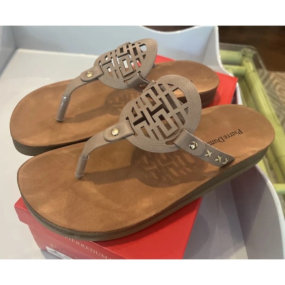 New Pierre Dumas Women's Nude Sandals Lana 1  Model  21419 Size 8 NIB - Picture 2 of 9